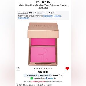 Patrick Ta Blush Duo in She’s Giving